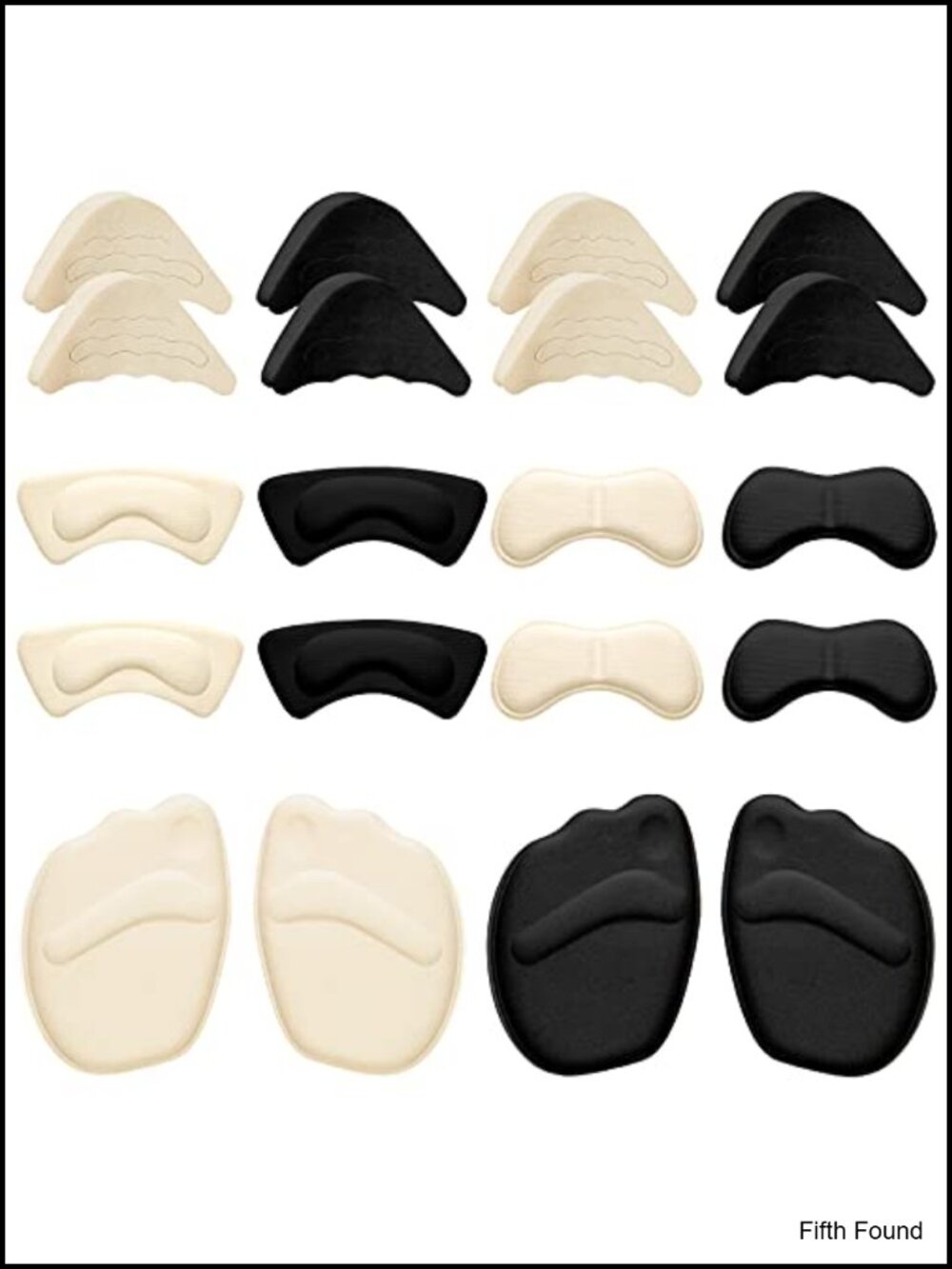 Shoe Filler Toe Inserts for Loose Shoes Foam Heel Cushion Pads